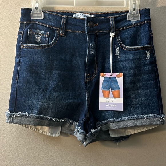 Dark denim shorts - Picture 1 of 2
